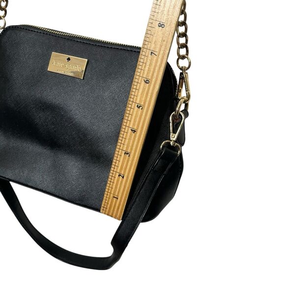 Kate Spade Convertible Crossbody Bag One Size Black Saffiano Leather Shoulder - Picture 13 of 14